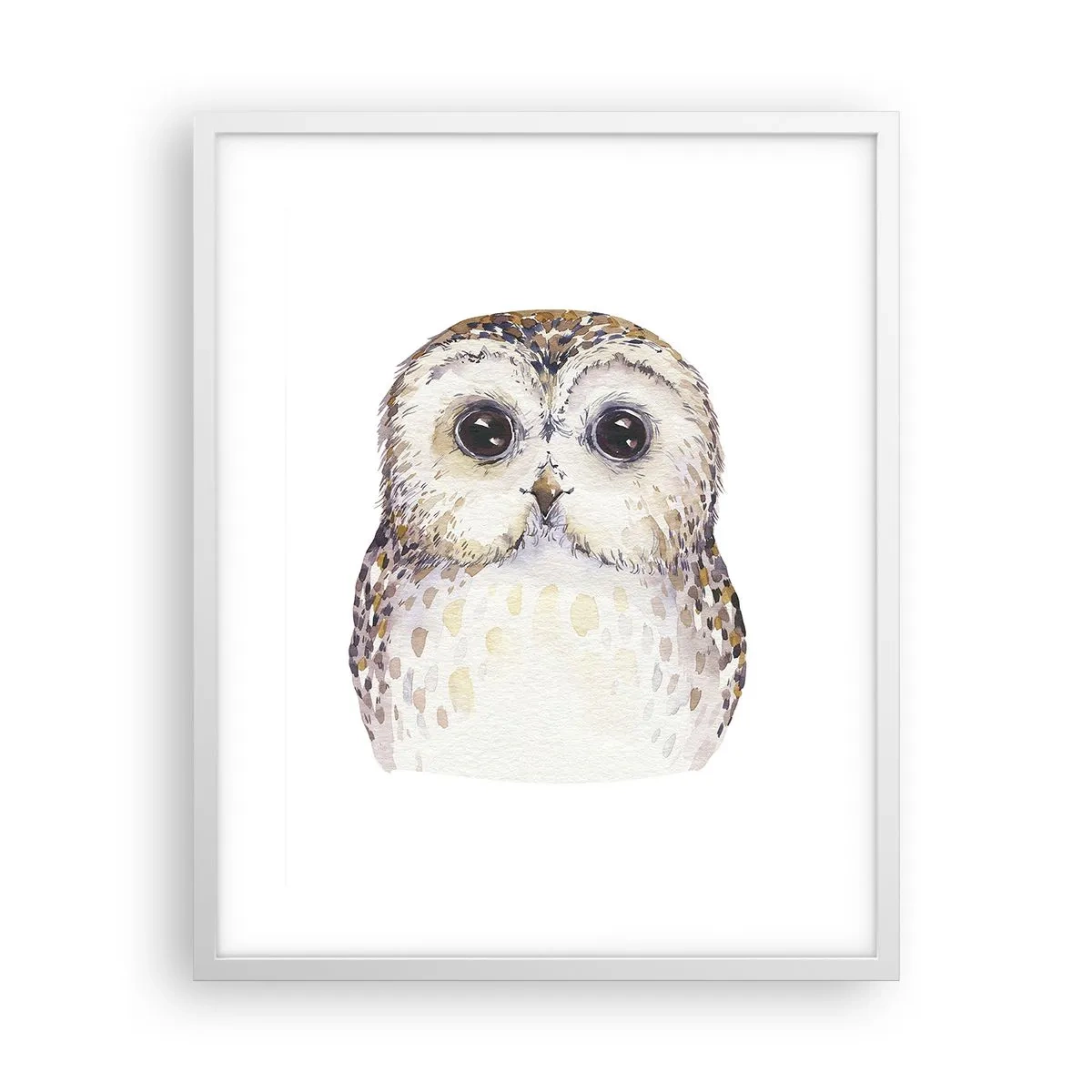 Plakat i hvid ramme - Se mig i øjnene - 40x50 cm