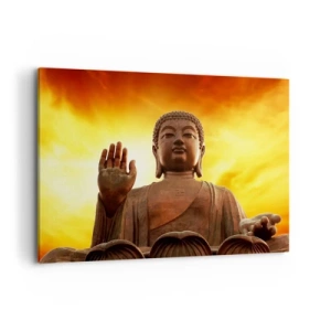 Lærredstryk - Billede på lærred - Fred i verden - 120x80 cm