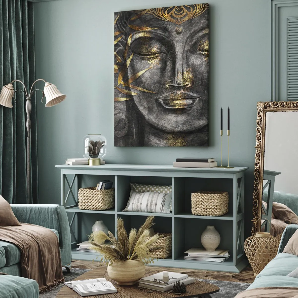 Lærredstryk - Billede på lærred - Mærk freden - 50x70 cm