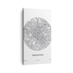 Lærredstryk - Billede på lærred - Birminghams anatomi - 55x100 cm