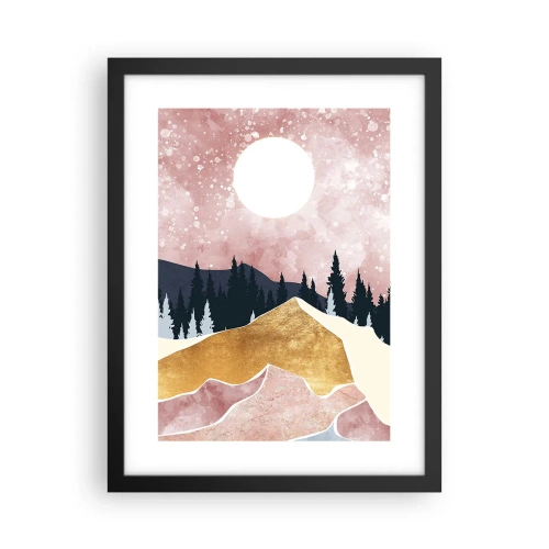 Plakat i sort ramme - Nattevagt - 30x40 cm