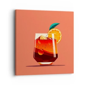 Lærredstryk - Billede på lærred - Sommerens forfriskning - 40x40 cm