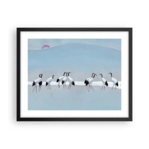 Plakat i sort ramme - Efter en varm dag - 50x40 cm