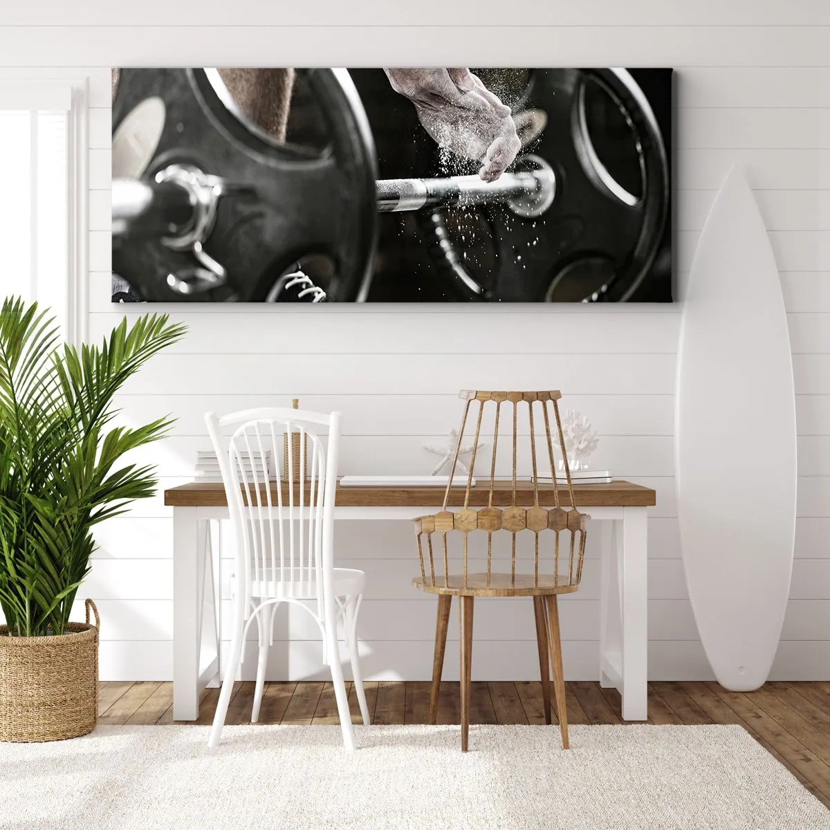 Lærredstryk - Billede på lærred - Udfordringen er taget imod! - 140x50 cm