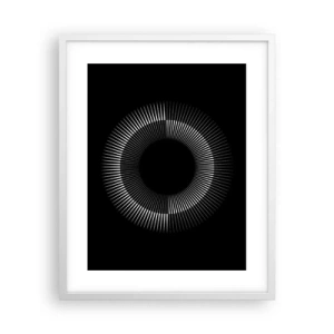 Plakat i hvid ramme - Sort sol - 40x50 cm