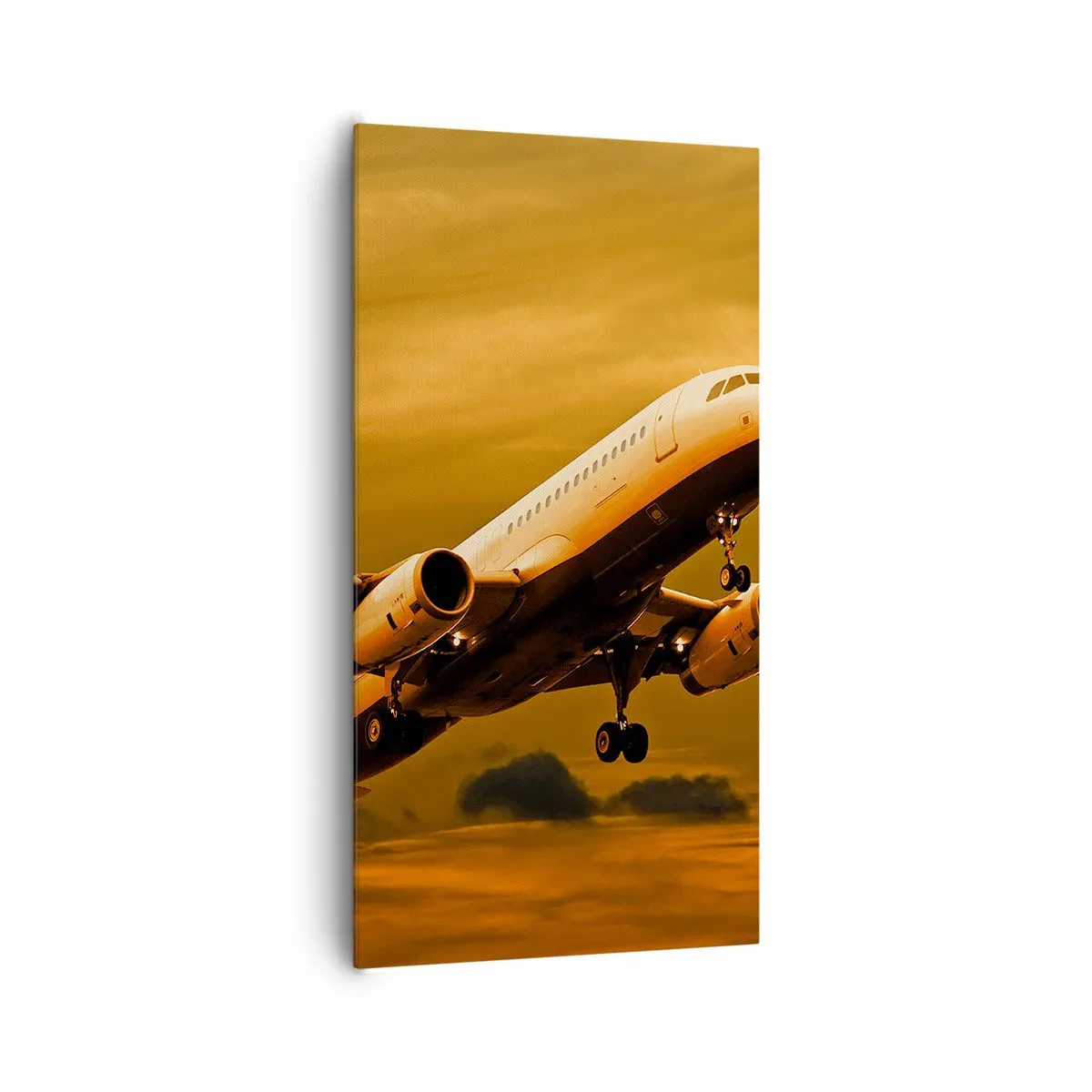 Lærredstryk - Billede på lærred - Flugten ind i solen - 65x120 cm