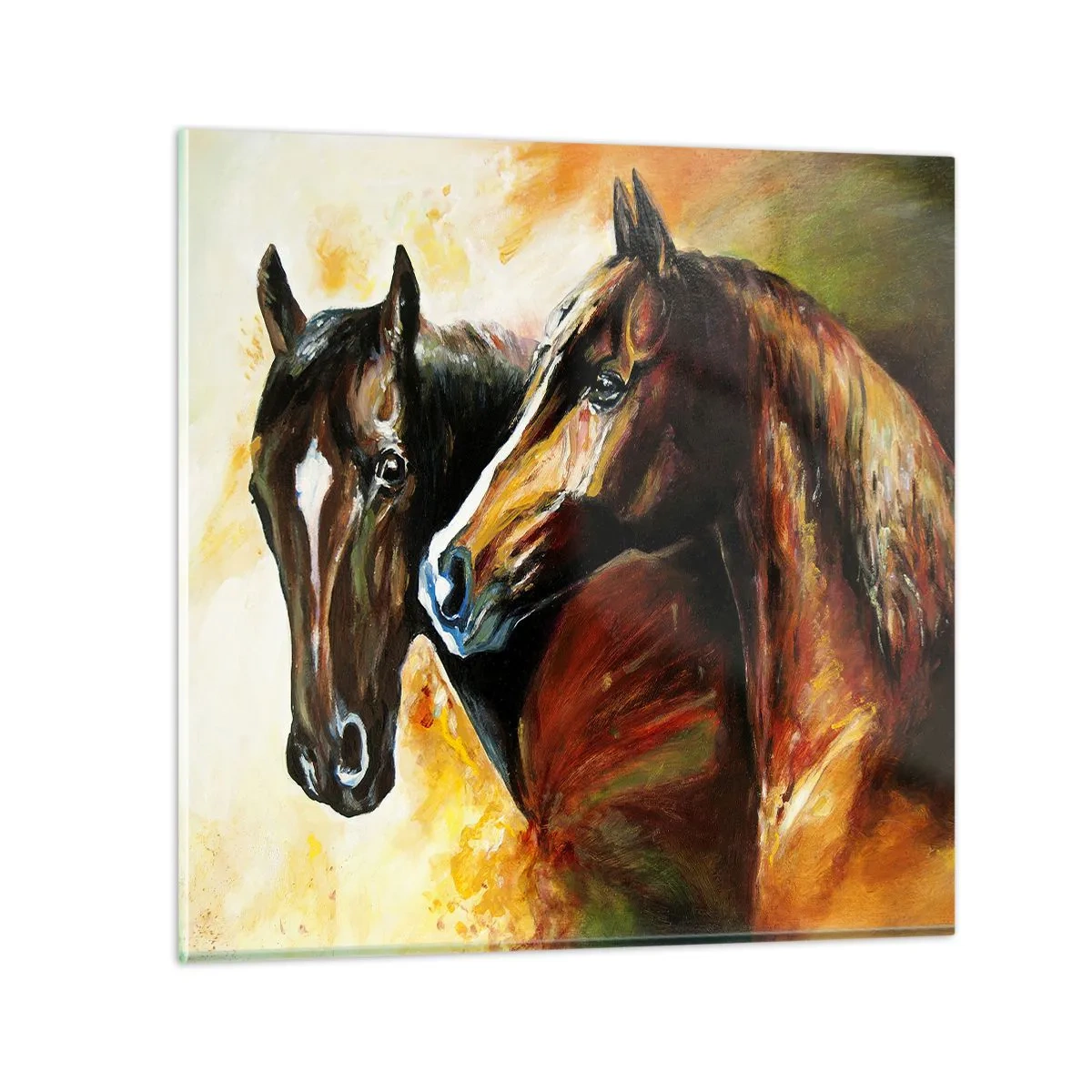 Billede på glas - Dobbelt så charmerende - 30x30 cm