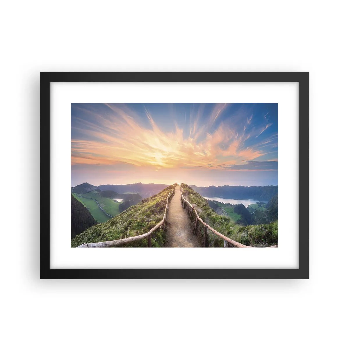 Plakat i sort ramme - Tæt på himlen - 40x30 cm