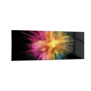 Billede på glas - Farvernes fødsel  - 140x50 cm