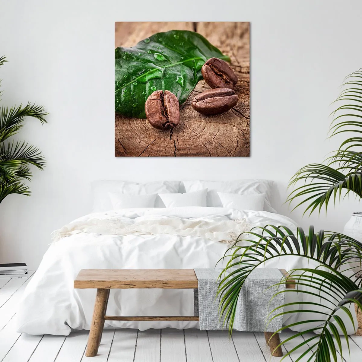 Lærredstryk - Billede på lærred - Den sandeste og sorteste - 50x50 cm