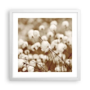 Plakat i hvid ramme - Fyldig mark - 40x40 cm