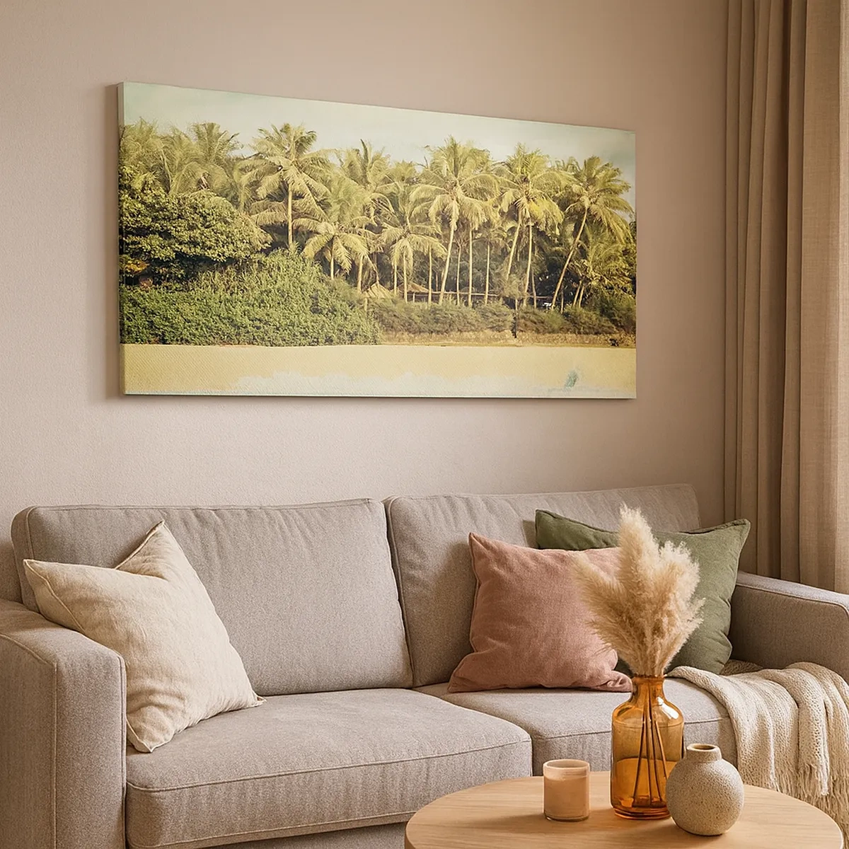 Lærredstryk - Billede på lærred - Hvad med her? - 30x30 cm