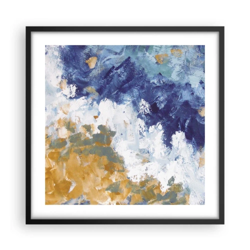 Plakat i sort ramme - Elementernes dans - 50x50 cm