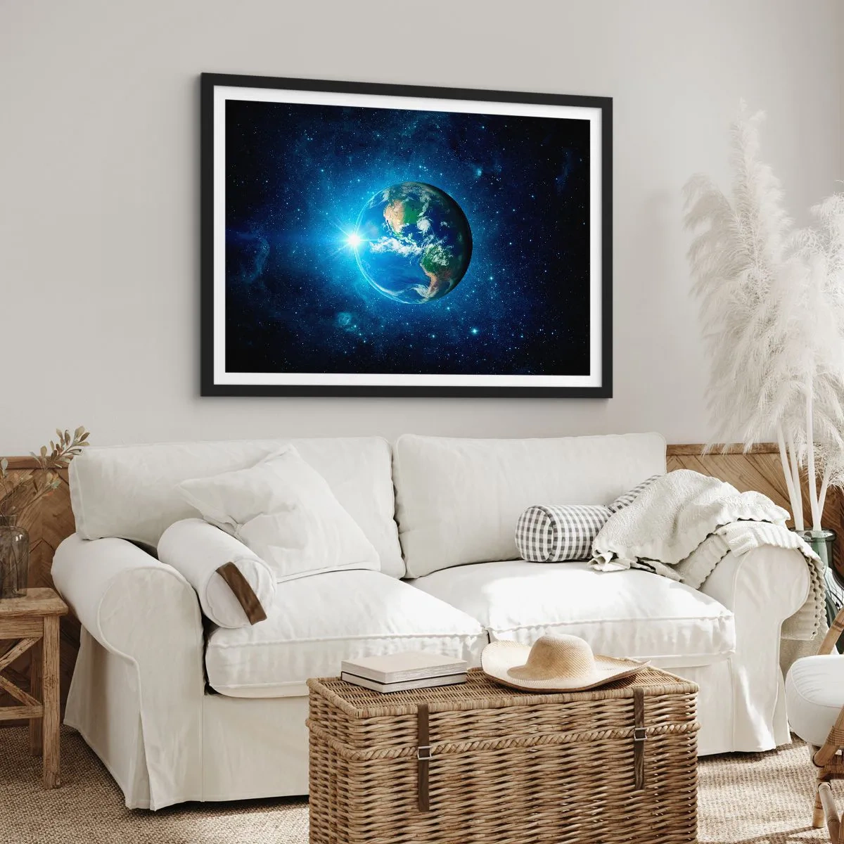 Plakat i sort ramme - Vi er i himlen - 40x30 cm