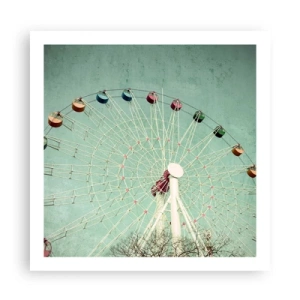 Plakat - Vi inviterer dig til at lege - 60x60 cm