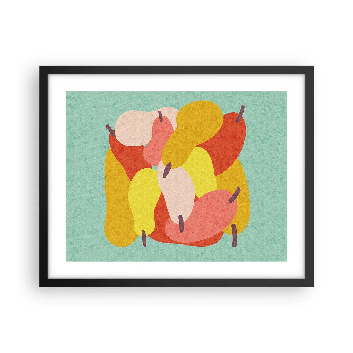 Plakat i sort ramme - Smag på sommersolen - 50x40 cm