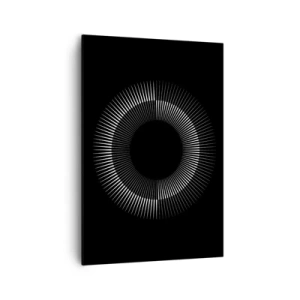 Lærredstryk - Billede på lærred - Sort sol - 70x100 cm