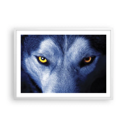 Plakat i hvid ramme - Et hypnotiserende udseende - 70x50 cm