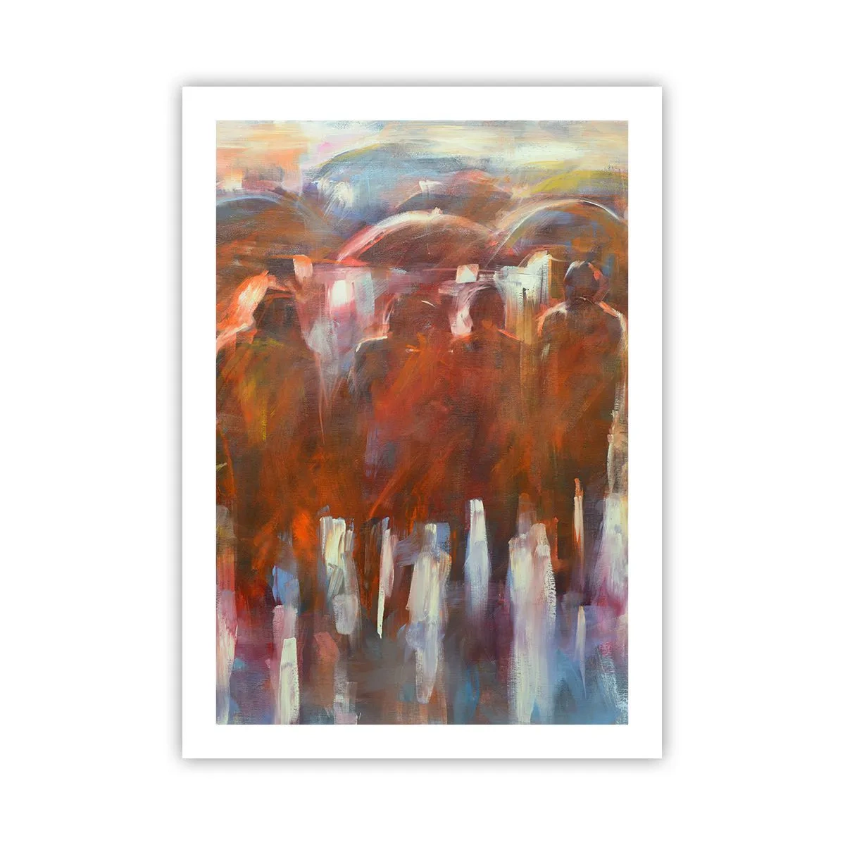 Plakat - Lige i regn og tåge - 50x70 cm