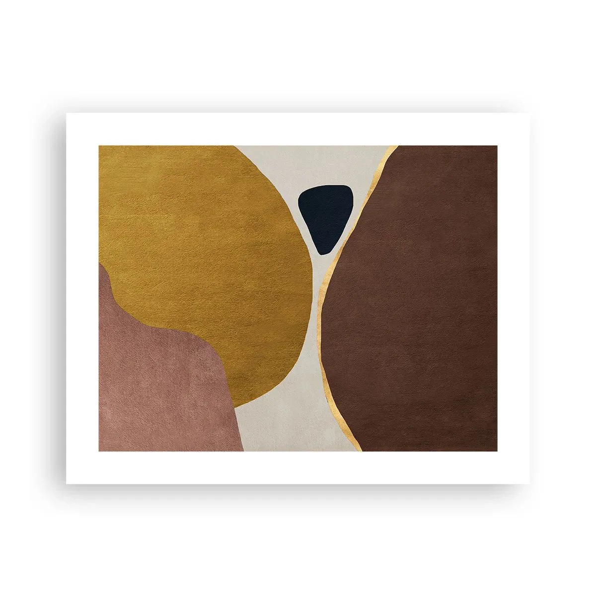 Plakat - Abstraktion - et sted i rummet - 50x40 cm