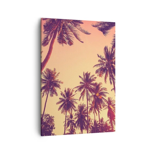 Lærredstryk - Billede på lærred - Tropisk variation - 50x70 cm