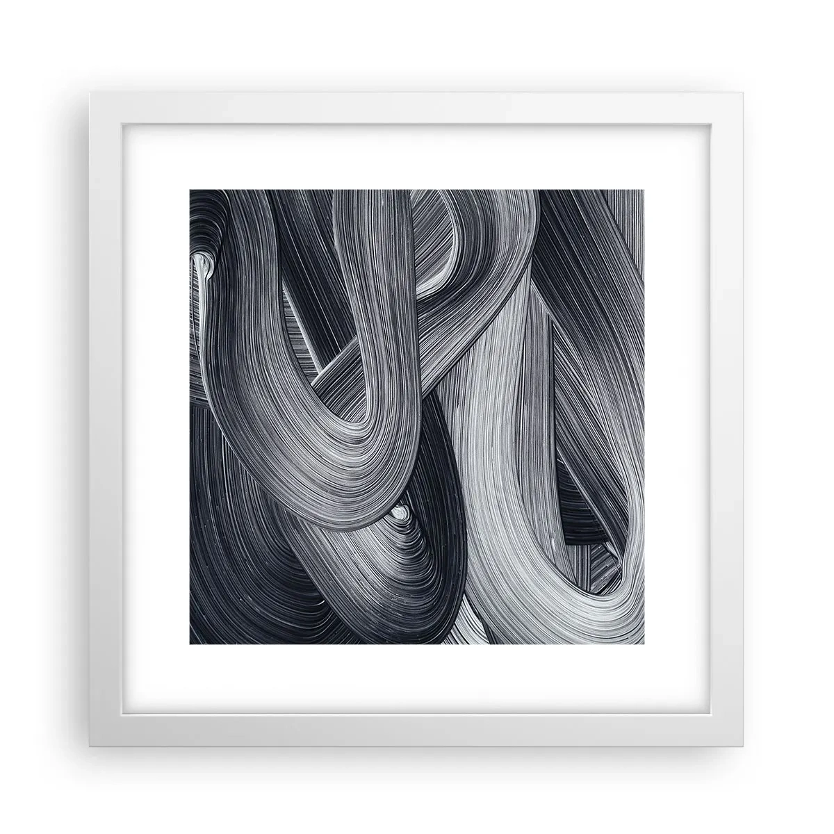 Plakat i hvid ramme - Virkelighedens flygtighed - 30x30 cm