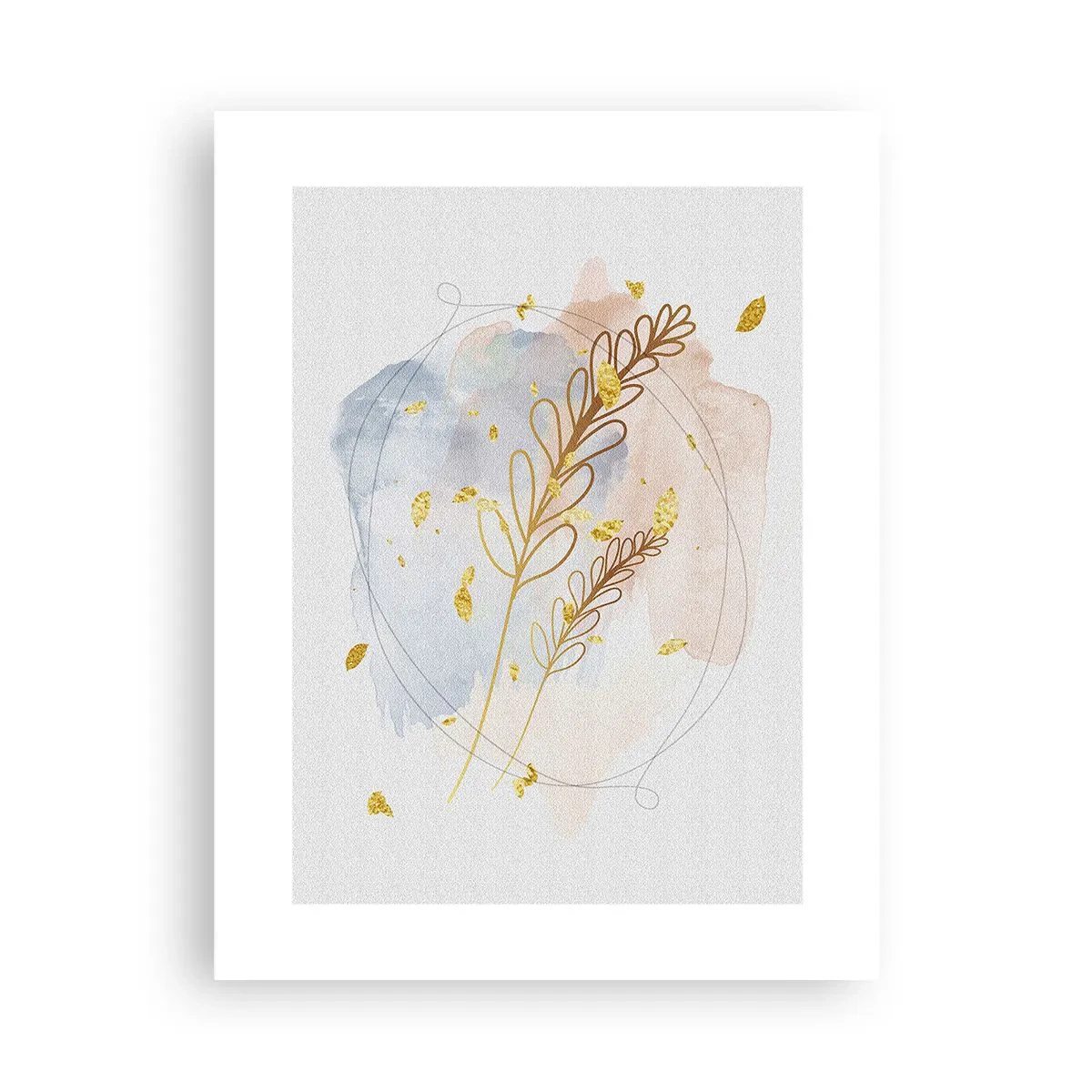 Plakat - En gylden eksplosion - 30x40 cm