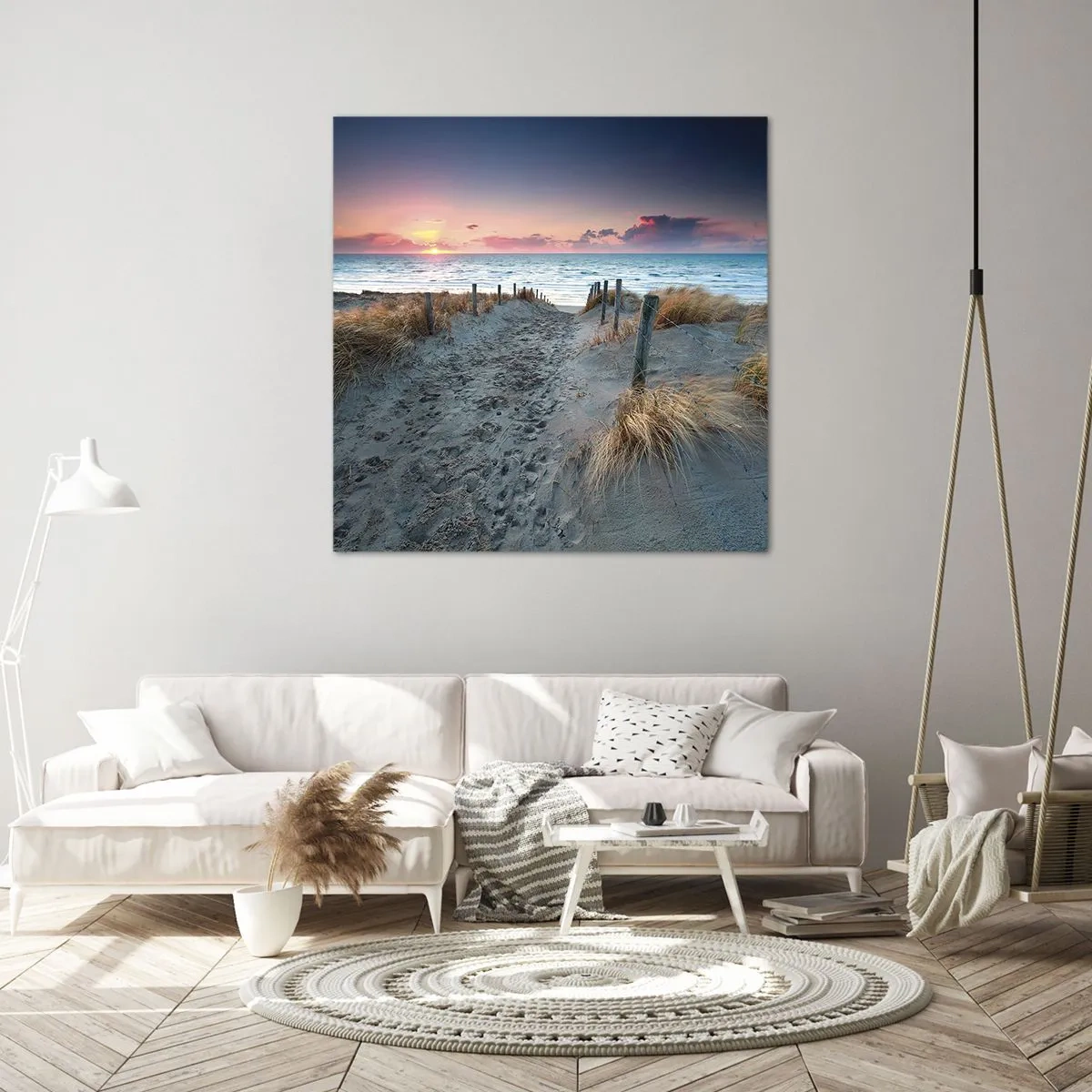 Lærredstryk - Billede på lærred - Du har udgydt en regnbue af strålende pragt.... - 60x60 cm