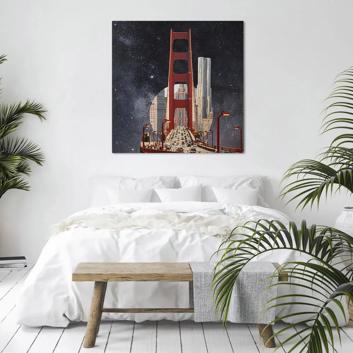 Lærredstryk - Billede på lærred - Altid i centrum - 60x60 cm