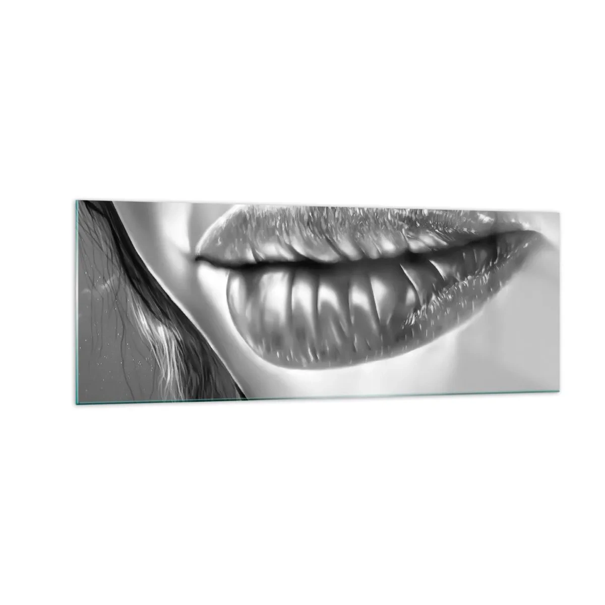 Billede på glas - Jeg ved, hvad du tænker... - 140x50 cm