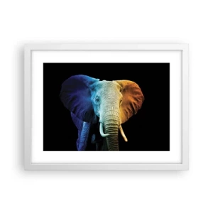 Plakat i hvid ramme - Excentrisk, ikke underlig - 40x30 cm