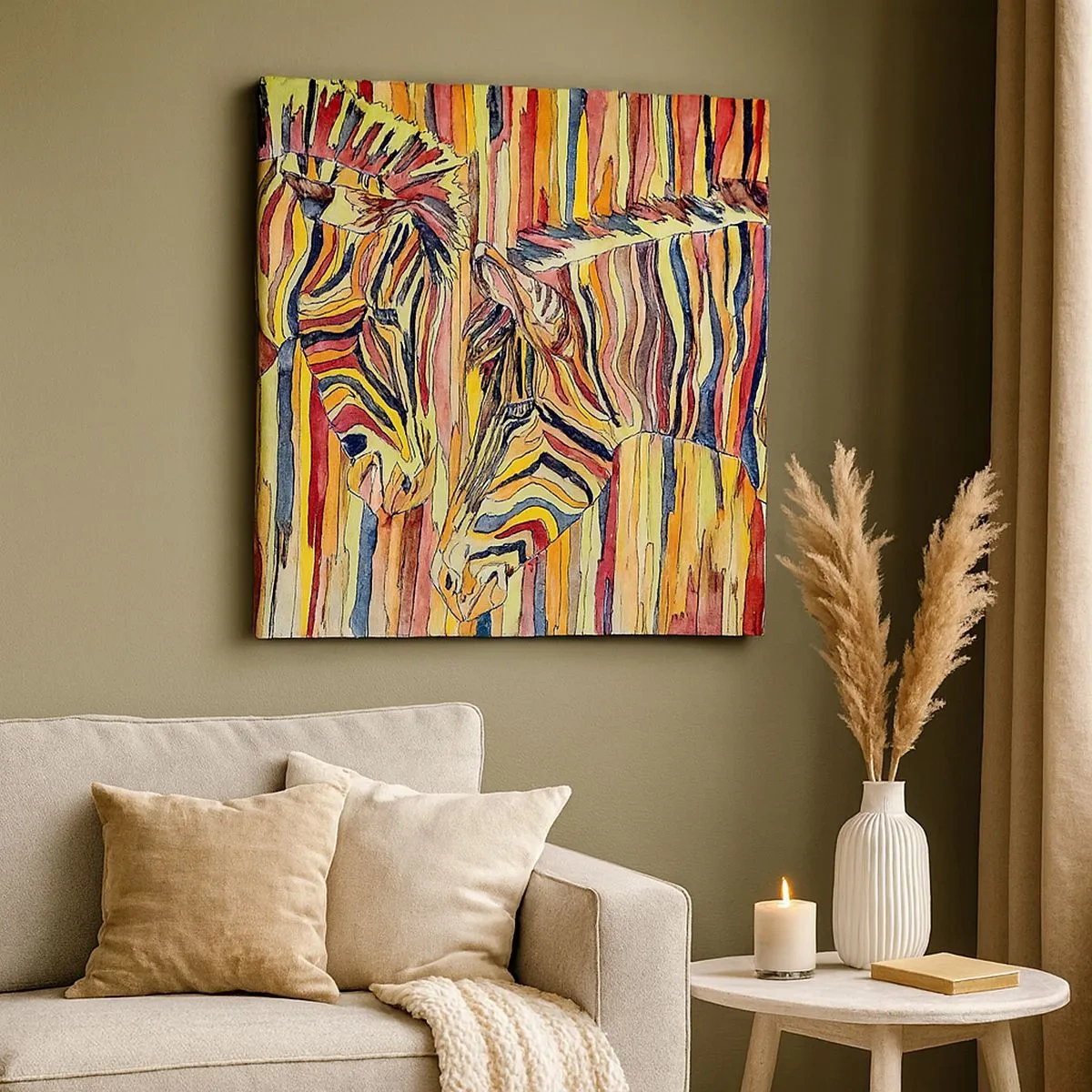 Lærredstryk - Billede på lærred - Så du også... - 30x30 cm