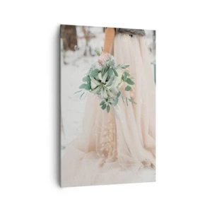 Lærredstryk - Billede på lærred - Og de levede lykkeligt til deres dages ende - 80x120 cm