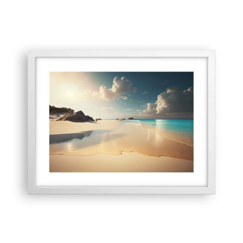 Plakat i hvid ramme - En drømmeagtig dag - 40x30 cm