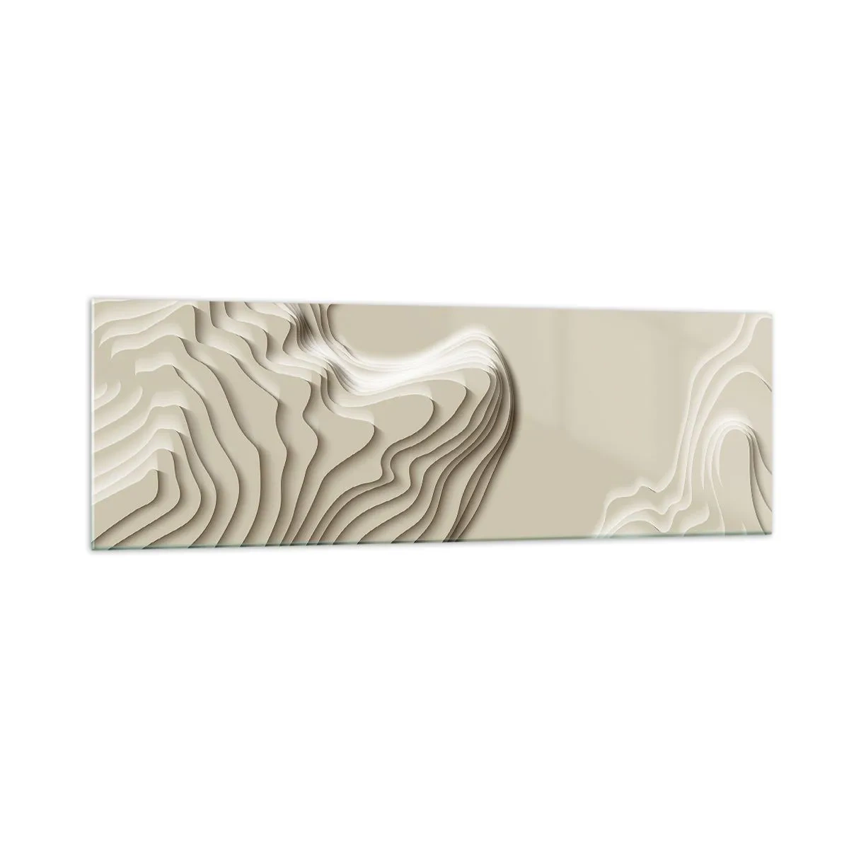 Billede på glas - Kunstens topografi - 160x50 cm