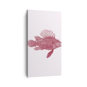 Lærredstryk - Billede på lærred - En beboer i eksotiske farvande - 45x80 cm