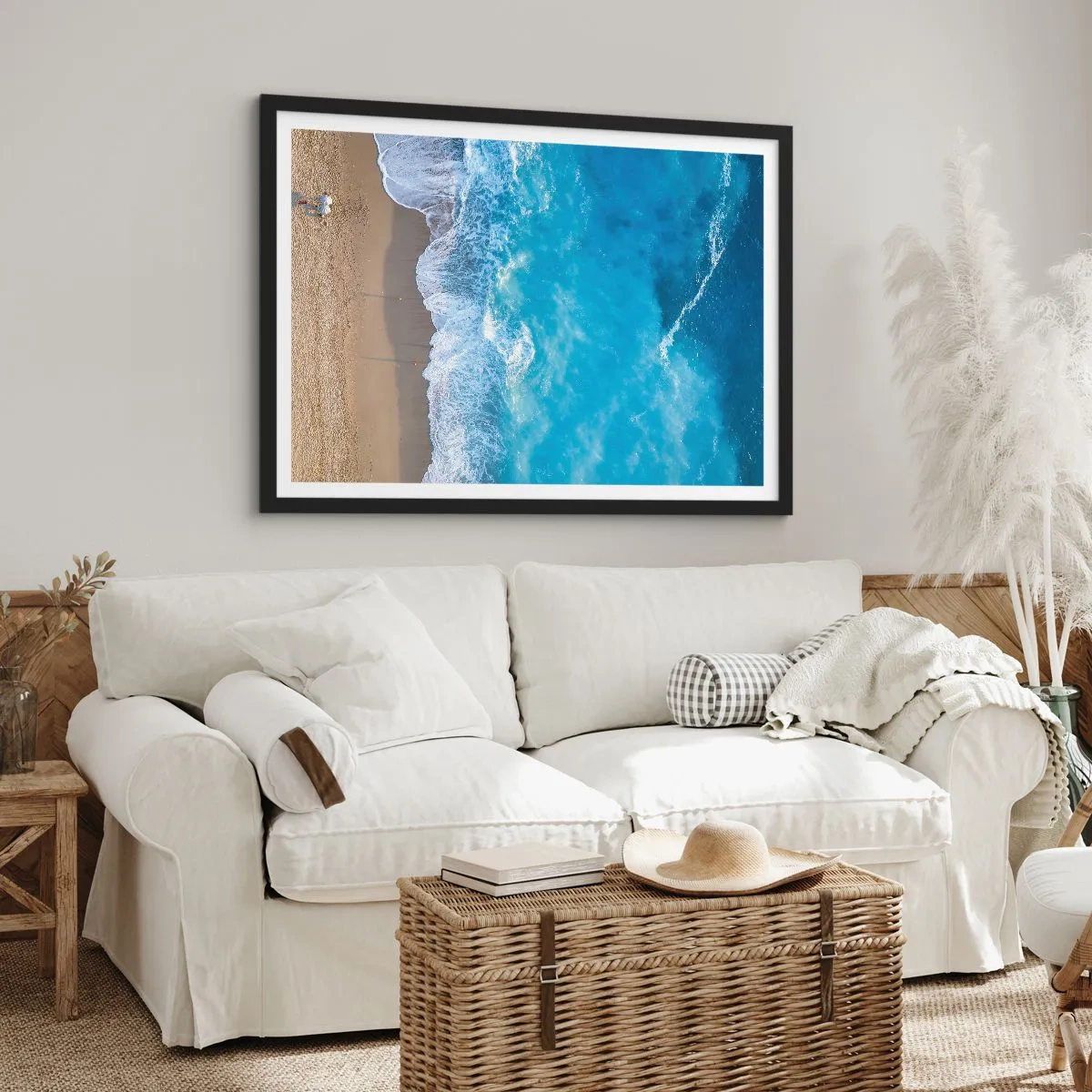 Plakat i sort ramme - Den blå kraft - 50x40 cm