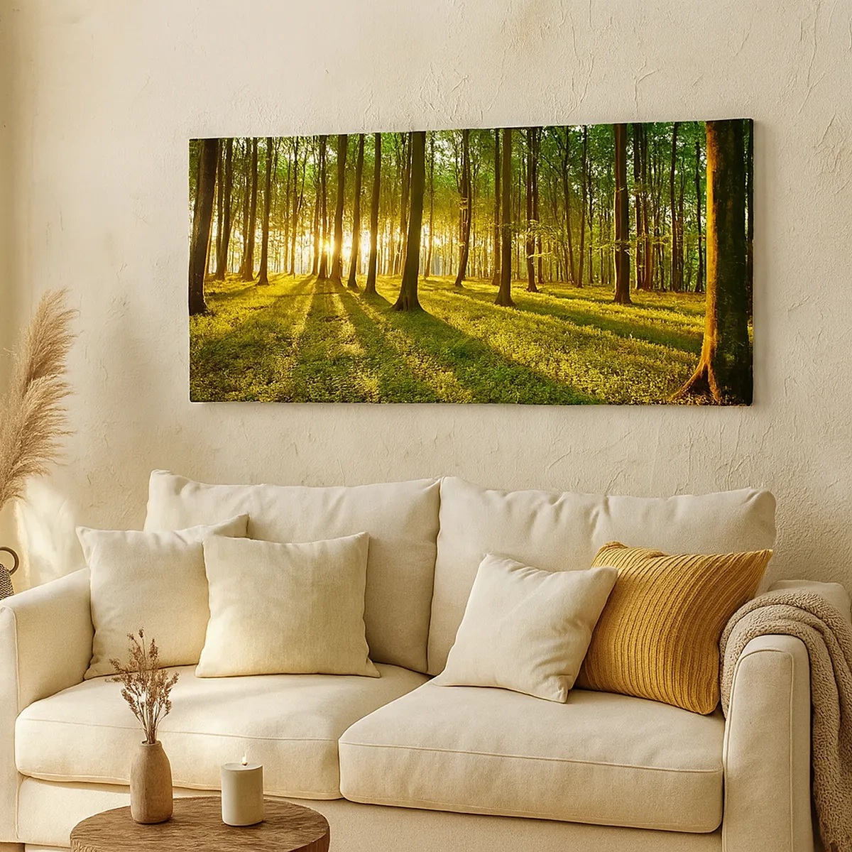 Lærredstryk - Billede på lærred - Fotografering af alle fjedre - 30x30 cm