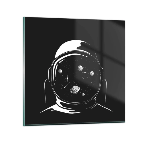 Billede på glas - Flot udsigt - 50x50 cm