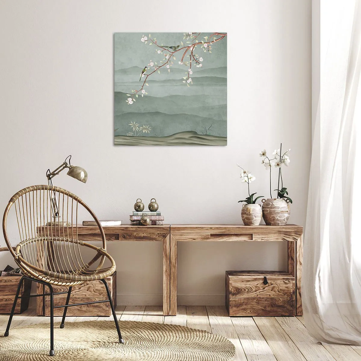 Lærredstryk - Billede på lærred - Forår, ah, det er dig - 60x60 cm