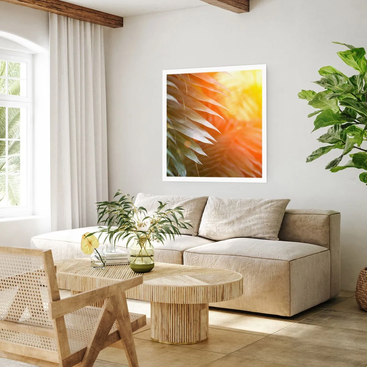 Plakat - Morgen i junglen - 40x40 cm