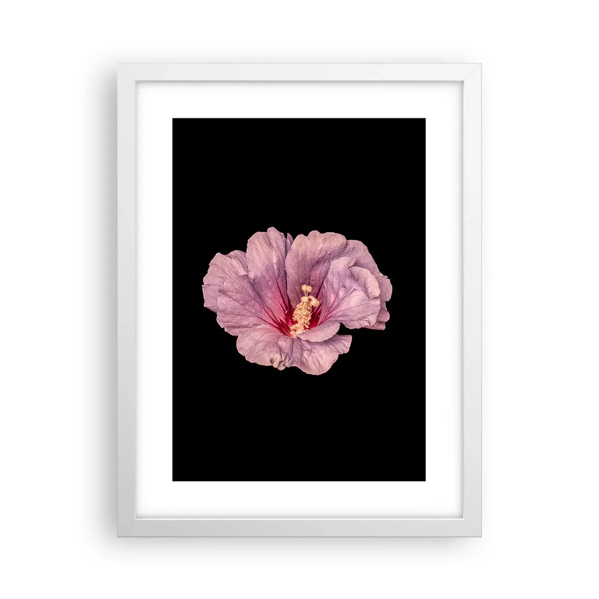 Plakat i hvid ramme - Lige i hjertet - 30x40 cm