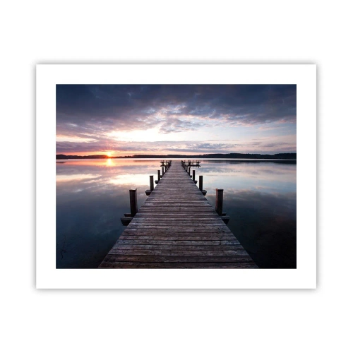 Plakat - Den tavse grænse mellem dag og nat - 50x40 cm