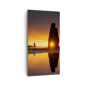 Lærredstryk - Billede på lærred - Kun dig og naturen - 65x120 cm