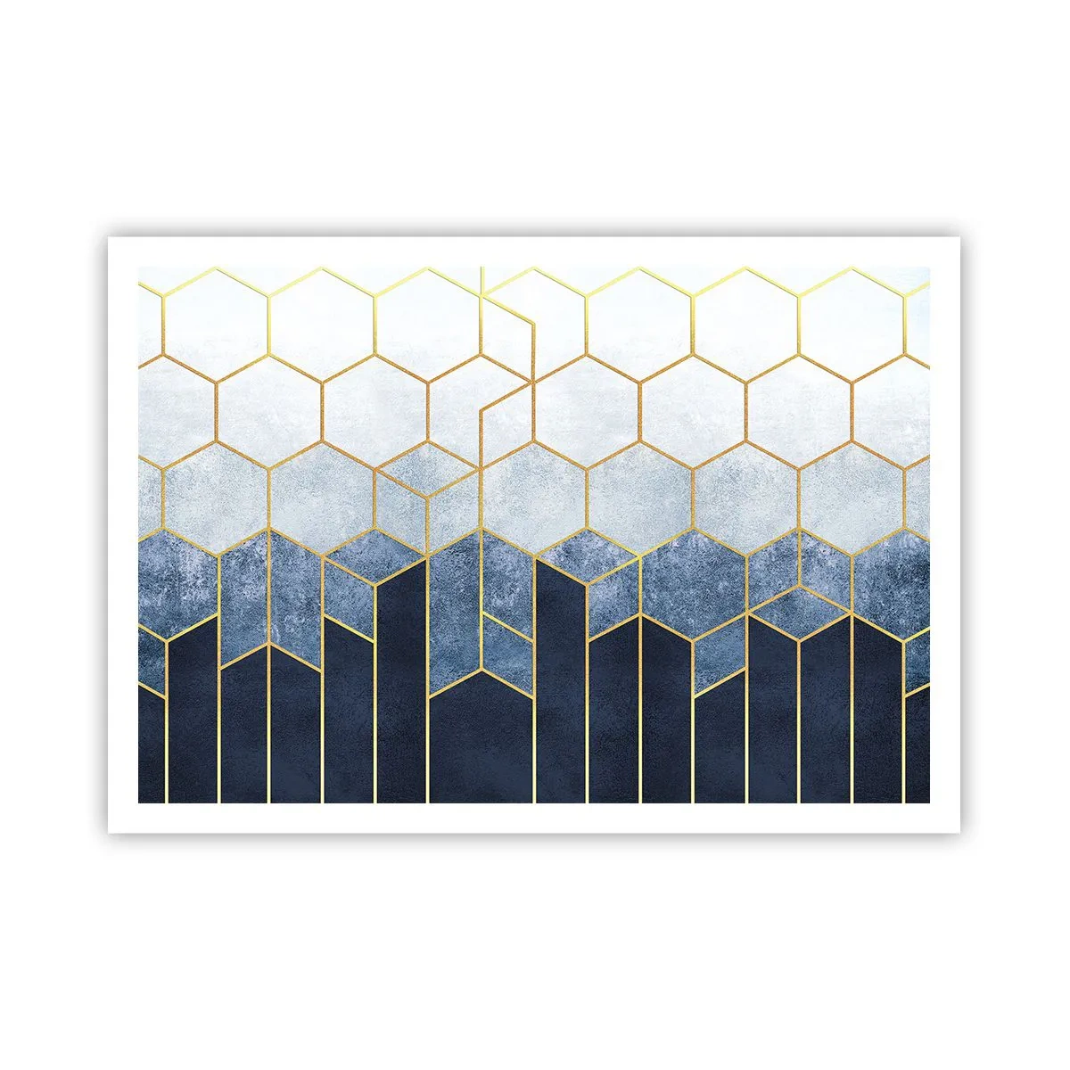 Plakat - Komposition i synkoperet rytme - 100x70 cm