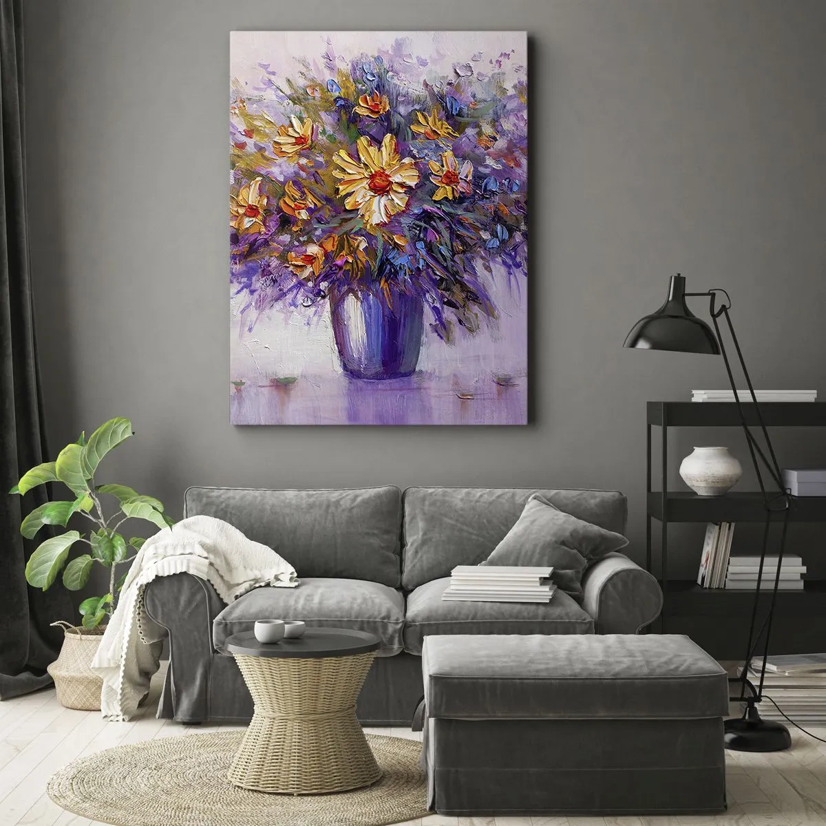 Lærredstryk - Billede på lærred - Dufter sødt, ser sødt ud - 50x70 cm
