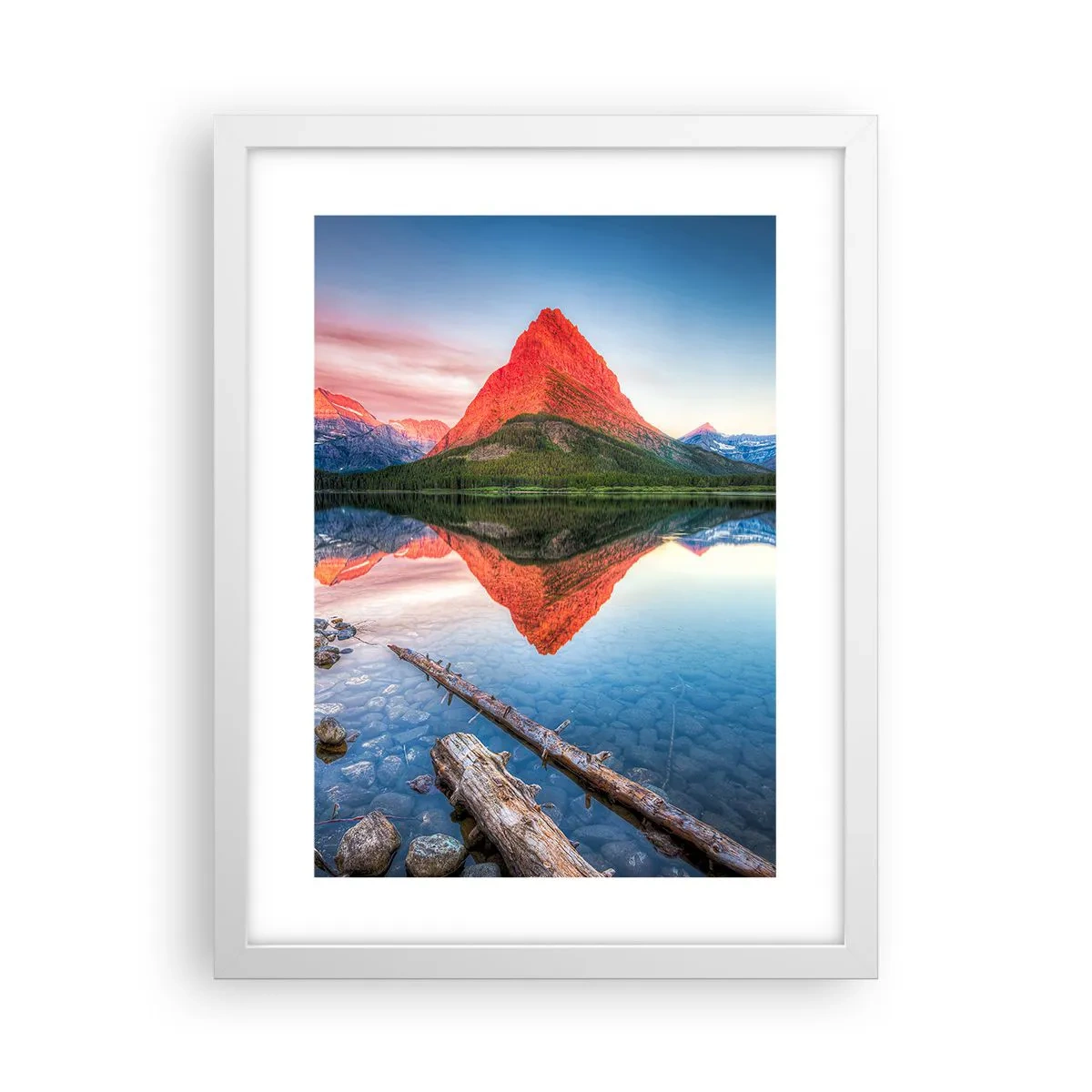Plakat i hvid ramme - Varme og kulde - 30x40 cm
