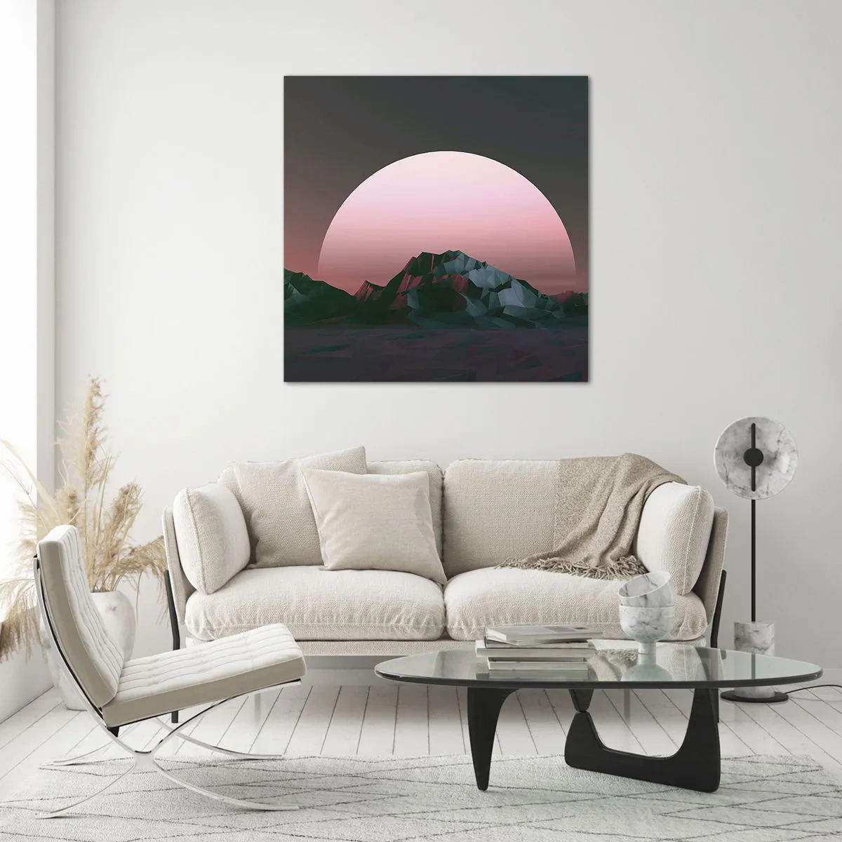 Billede på glas - I en nabogalakse - 60x60 cm