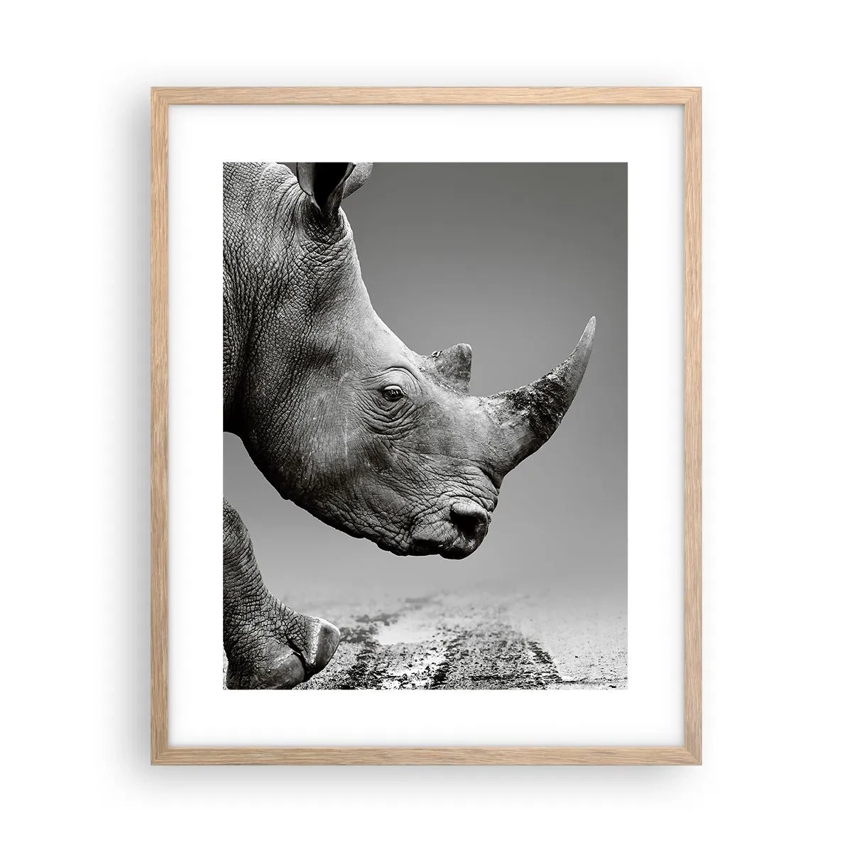 Plakat i ramme af lyst egetræ - En ustoppeli - 40x50 cm