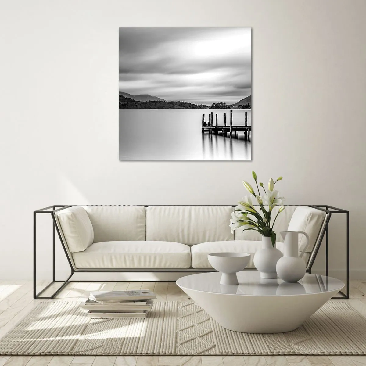 Billede på glas - Mildhed og styrke - 70x70 cm